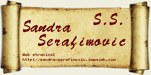 Sandra Serafimović vizit kartica